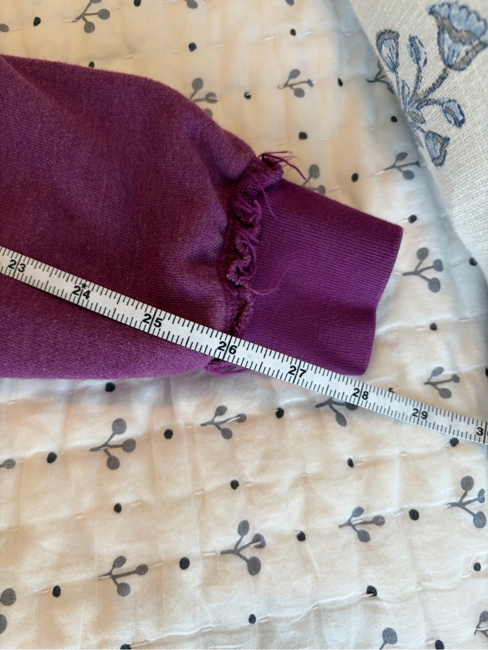 Free People Tie-Dye Crewneck Sweatshirt - Purple & Cream - Picture 6 of 8